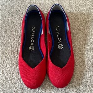 Rothy's Women’s The OG Flat Bright Red Size 8 Ballet Flats